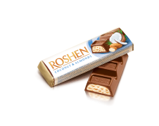 ROSHEN Čokoládové tyčinky - Kokos,Almond 38g