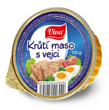 Viva - Krůtí maso s vejci 120g