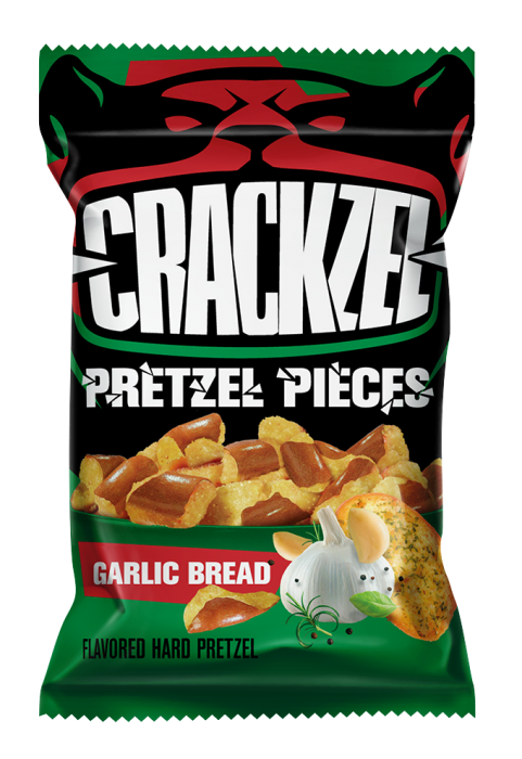 Crackzel trvanlivé pečivo příchuť Garlic Bread 65g