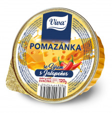 Viva - Pomazánka se sýrem a s Jalapeños 120g