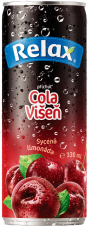 Relax 330ml limonáda Cola - Višeň plech