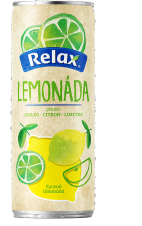 Relax 330ml limonáda Citron - Limetka plech