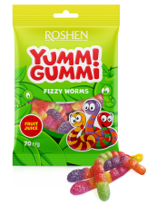 ROSHEN Yummi Gummi - Fizzy Worms 70g