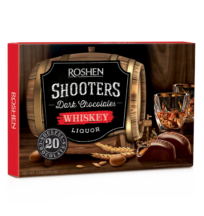 ROSHEN Shooters Čokoláda s Whiskey likér 150g