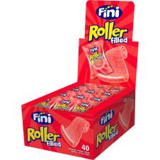 Fini Roller Filled Strawberry & cream 20g