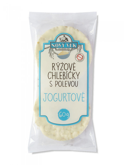 Nový Věk Rýžové Chlebíčky s polevou JOGURTOVÉ 60g