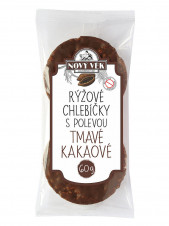 Nový Věk Rýžové Chlebíčky s polevou TMAVÉ KAKAO 60g