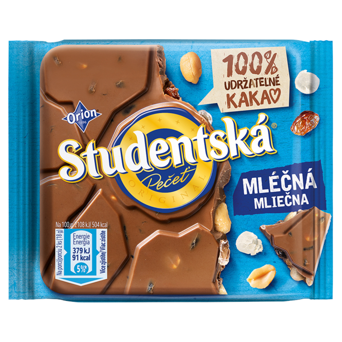 ORION STUDENTSKÁ PEČEŤ Mléčná 90g