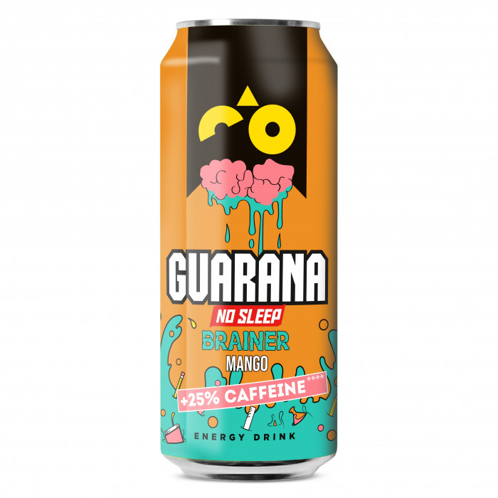Guarana No Sleep - Brainer Mango 500ml