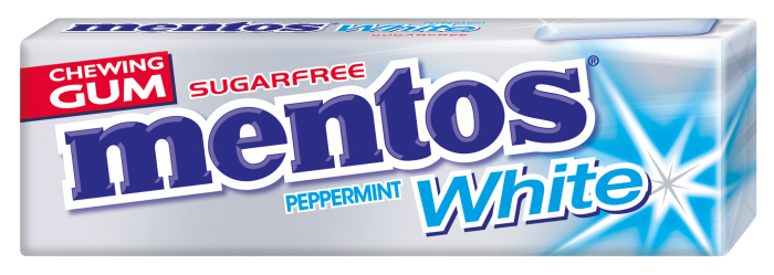 Mentos GUM White Peppermint 13,5g