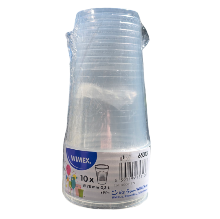 Wimex Pohárek 0,3L 10ks<kod 65313>