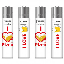 Clipper zapalovač I Love Plžen