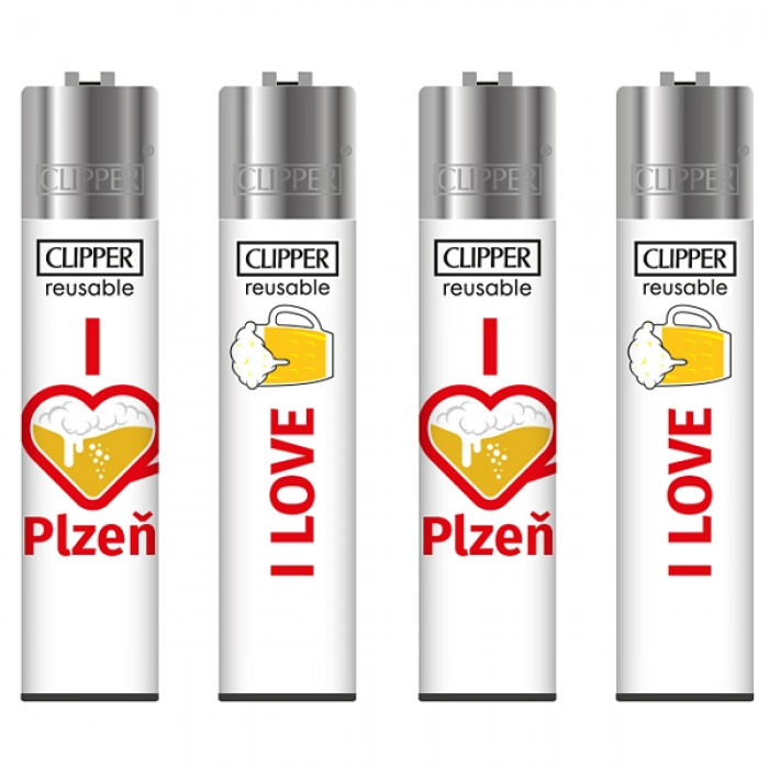 Clipper zapalovač I Love Plžen