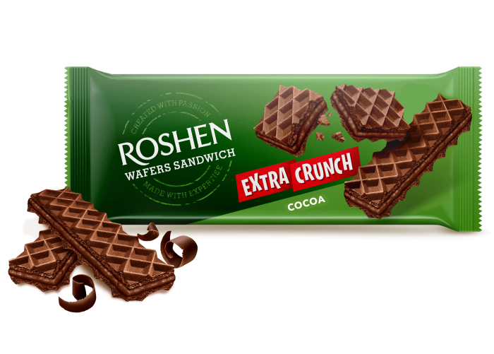 ROSHEN Wafers sandwich crunch Kakao 142g