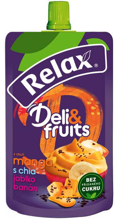 Relax Deli&Fruits Mango, Chia Jablko-Banán 170g