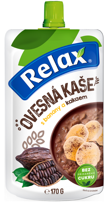 Relax Ovesná kaše s banány a kakaem 170g