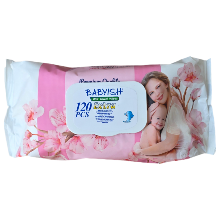 Babyish vlhčené ubrousky 120ks Třešeň květ