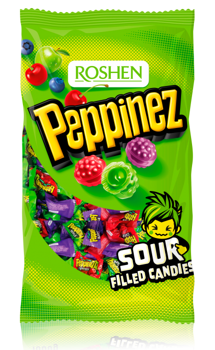 ROSHEN Peppinezzz ovocné bonbon s náplní 0,9kg