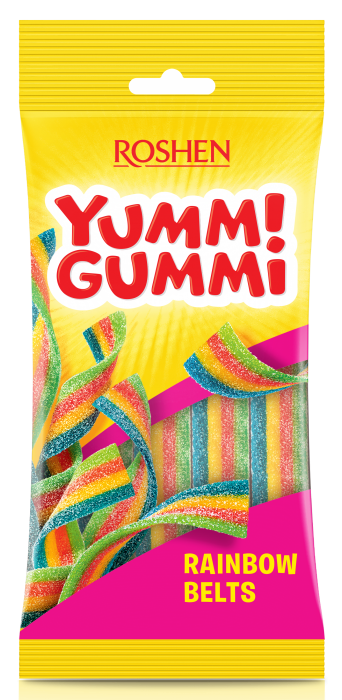 ROSHEN Yummi Gummi Rainbow Belts 70g