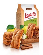 ROSHEN Lovita - Cake Cookies s jablko a skořicí náplní 168g