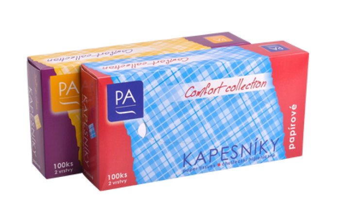 PA Kapesníky 100ks BOX 2 vrstvý