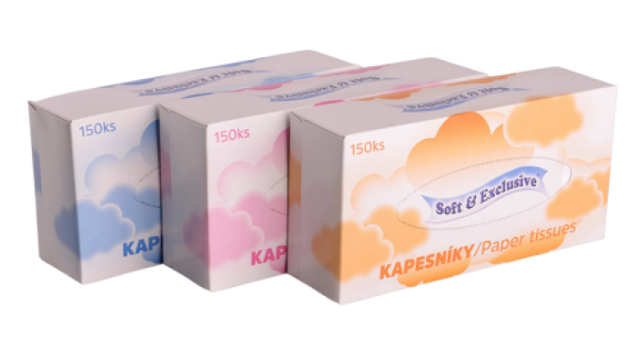 Soft Exclusive Kapesníky BOX 150ks 2 vrstvý