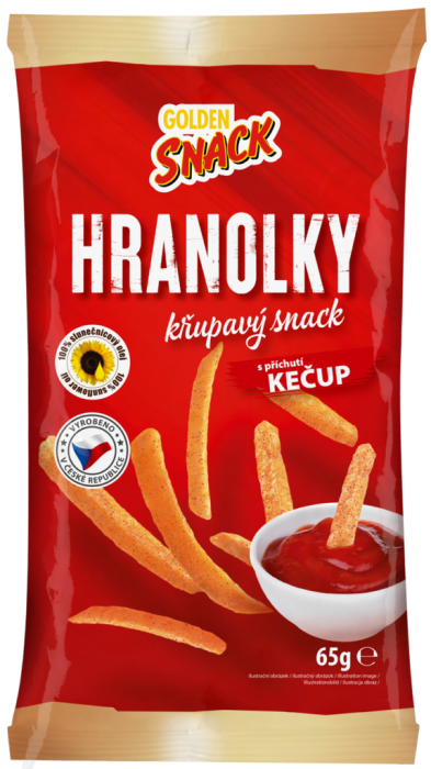 Golden Snack Hranolky Kečup 65g