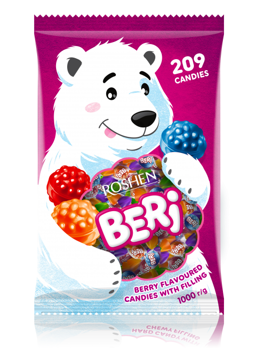 ROSHEN Beri tvrdé bonbóny s náplní 1kg
