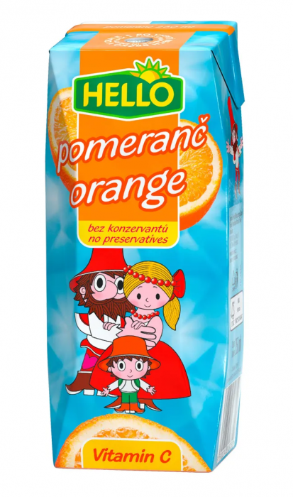 HELLO 250ml Pomeranč