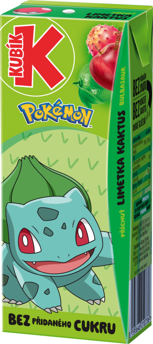 KUBÍK Pokémon 0,2L Limetka, Kaktus