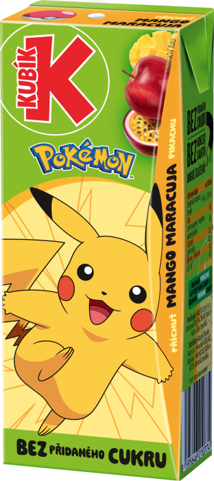 KUBÍK Pokémon 0,2L Mango, Maracuja