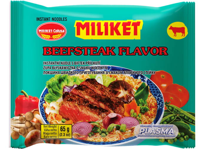 MILIKET Instantní nudle s příchutí Hovězího masa 65g