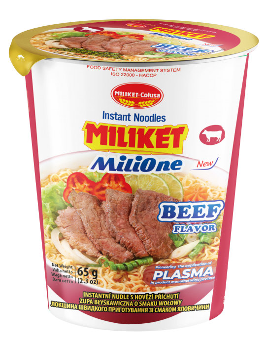 MILIKET Instantní nudle s Hovězí příchutí 65g