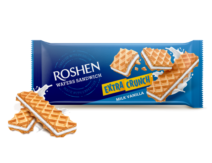 ROSHEN Wafers sandwich crunch Vanilka142g