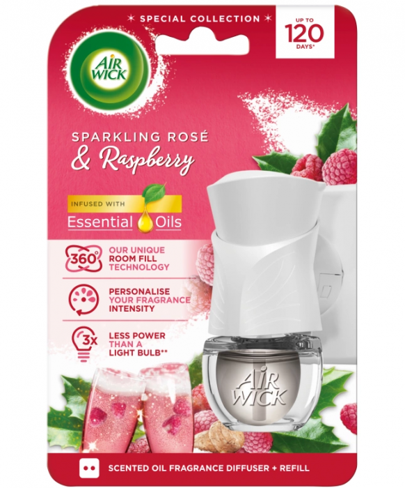 Air Wick Komplet Elektrické Růžový sekt&Maliny