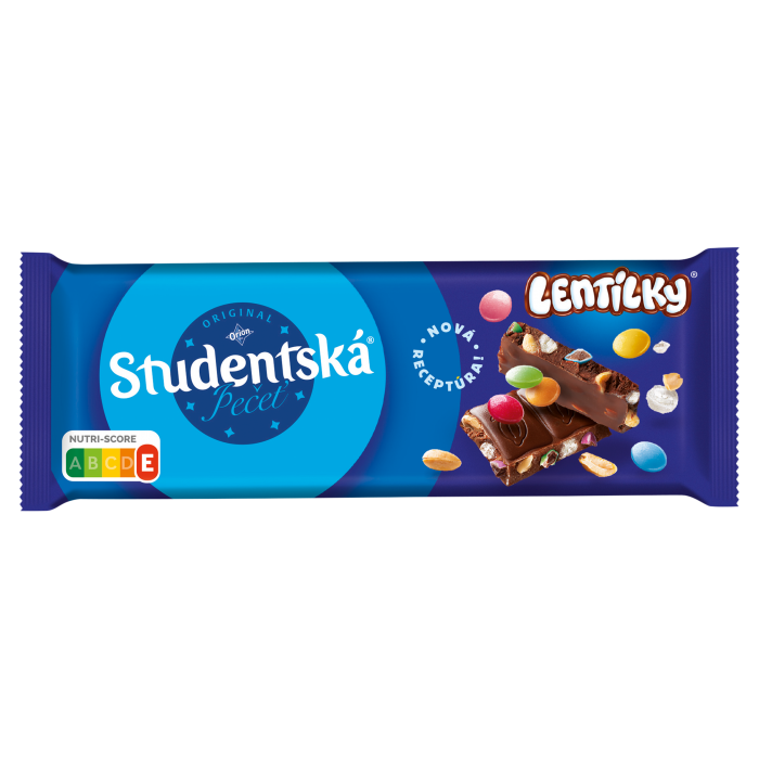 ORION Studentská pečeť Mléčná čokoláda a Lentilky s arašídy a želé 90g