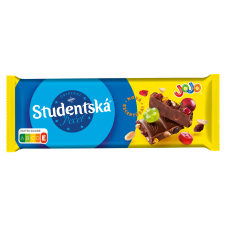 ORION Studentská pečeť Mléčná čokoláda s JOJO želé, arašídy a rozinkami 90g ORION Studentská pečeť Mléčná čokoláda s JOJO želé, arašídy a rozinkami 90g