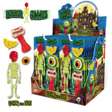 Horror Gummies - svítící hračka + želé 22g