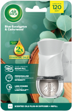 Air Wick Komplet Elektrické Blue Eukalyptus & Cedarwood 19ml