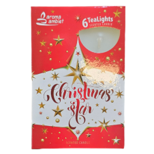 SANTO Čajové svíčky 6ks Christmas Star