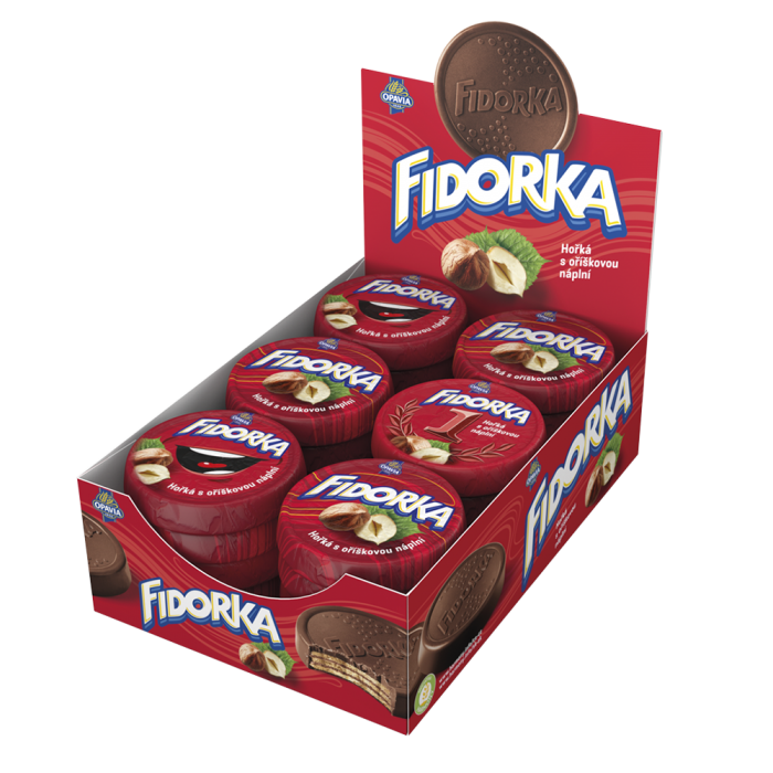 Fidorka Hořká s oříškovou náplní 30g