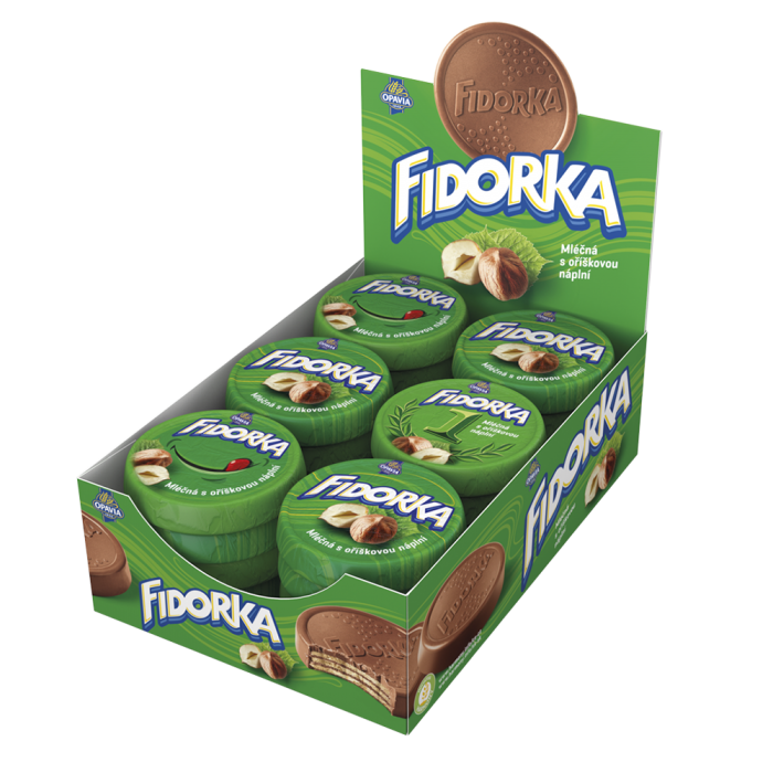 Fidorka Mléčná s oříškovou náplní 30g