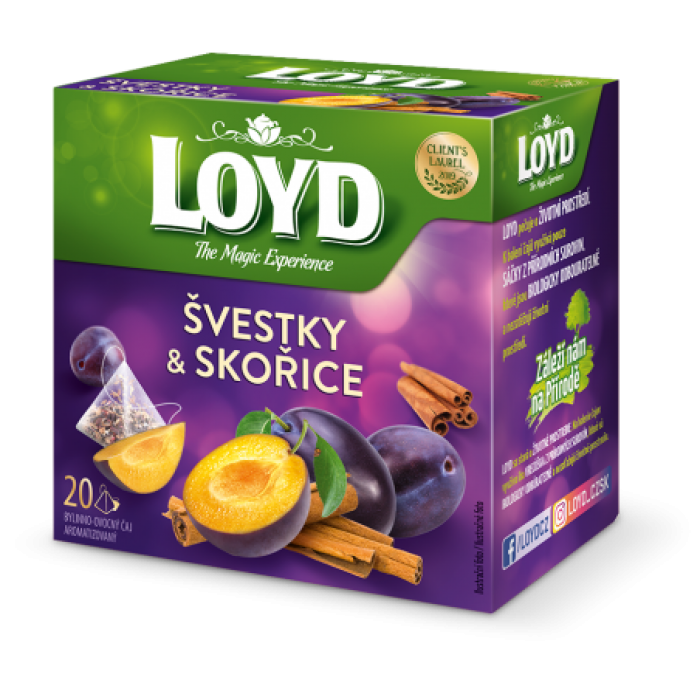 Loyd Pyramida Švestky & Skořice 40g
