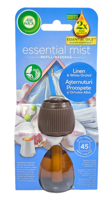 Air Wick Aroma náplň Prádlo a bílá Orchidej 20ml