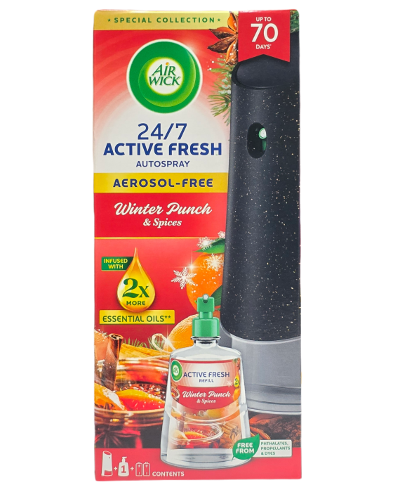 Air Wick Active Fresh komplet Zimní Punč 228ml
