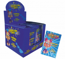 Burstin Bits popping candy Malina 7g