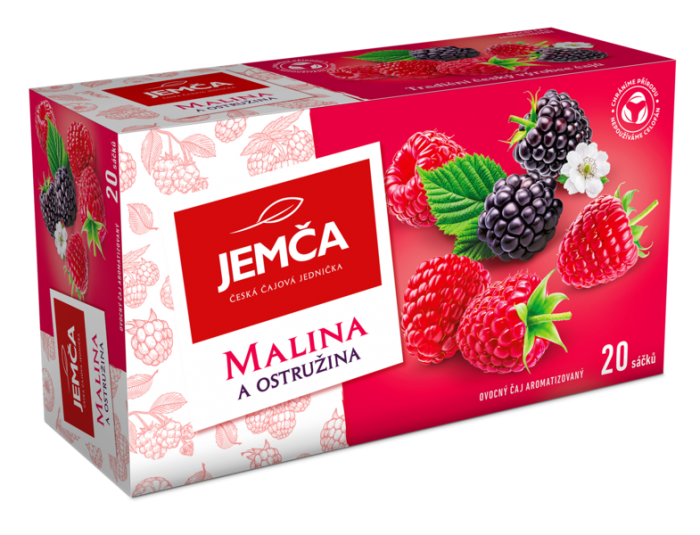 Jemča Ovocné čaje - Malina a Ostružina 40g