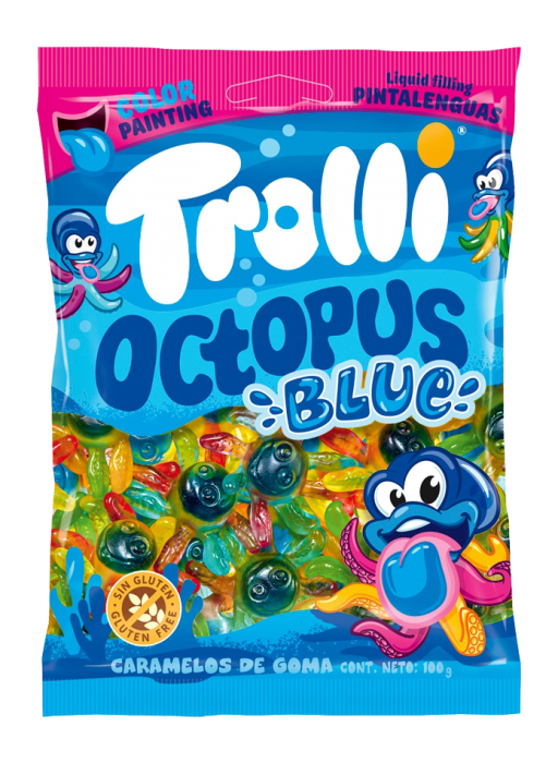Trolli 100g Octopus Blue