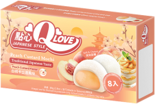 QLove Mochi - Peach Custard 80g