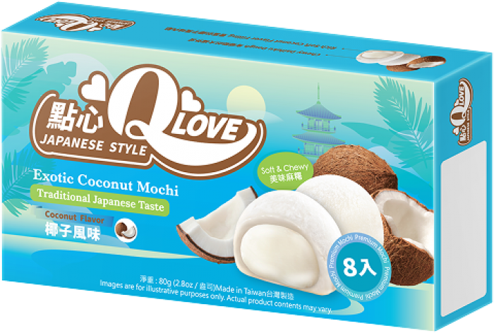 QLove Mochi - Exotic Coconut 80g